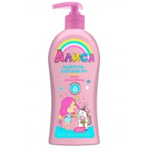Vaikiškas šampūnas-balzamas "ALISA" hipoalerginis, be parabenų 350 ml.